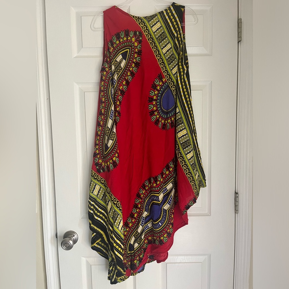 Jessica Taylor Vintage African Dashiki Asymmetrical dress